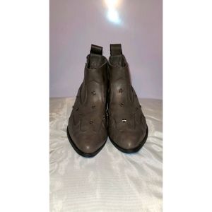 Catos Leather western Ankle camouflage boots new never worn.